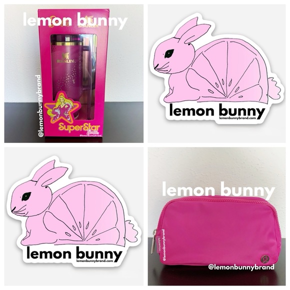 💞🌟💞 Stanley Quencher & lululemon Belt Bag Superstar Sonic Pink Bundle New NWT - Picture 1 of 9